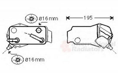 VAN WEZEL 06003351 -  Масляный радиатор, автоматическая коробка передач
